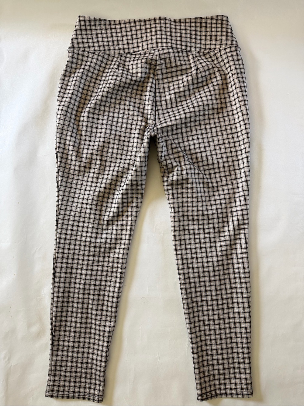 Women’s Nine West Black and White Plaid Leggings Pants: Large - Picture 5 of 6